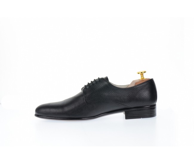 Pantofi barbati office, eleganti din piele naturala de culoare neagra , COD PRODUS -  NIC211SIRNP