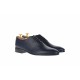 Pantofi barbati eleganti din piele naturala de culoare bleumarin inchis NIC5BLPR