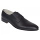 Marimea 44 Pantofi barbati negri eleganti din piele naturala matritata NIC5NBR
