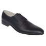 Marimea 44 Pantofi barbati negri eleganti din piele naturala matritata NIC5NBR