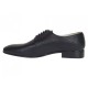 Marimea 44 Pantofi barbati negri eleganti din piele naturala matritata NIC5NBR