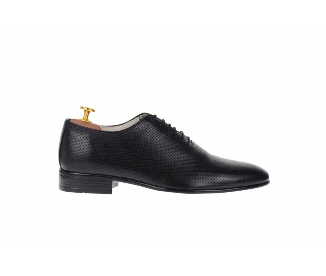 Pantofi barbati office, eleganti din piele naturala de culoare neagra NIC5NPR