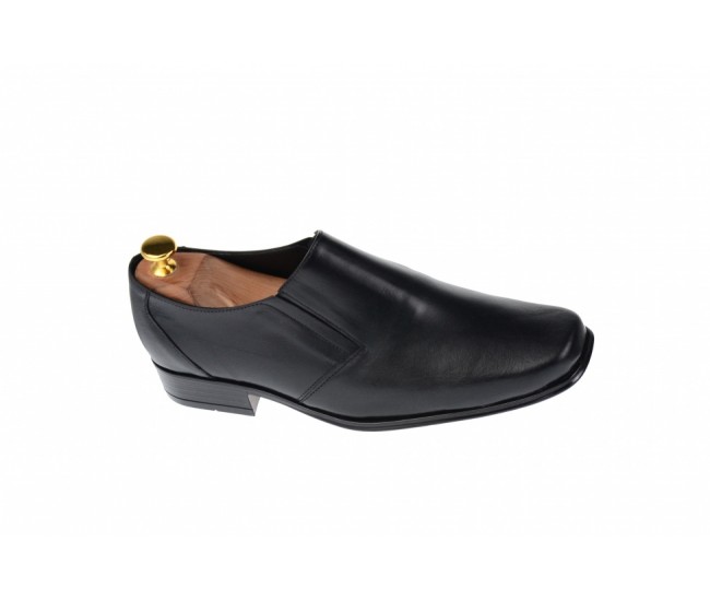 Pantofi barbati eleganti din piele naturala, cu elastic - NICX3EL