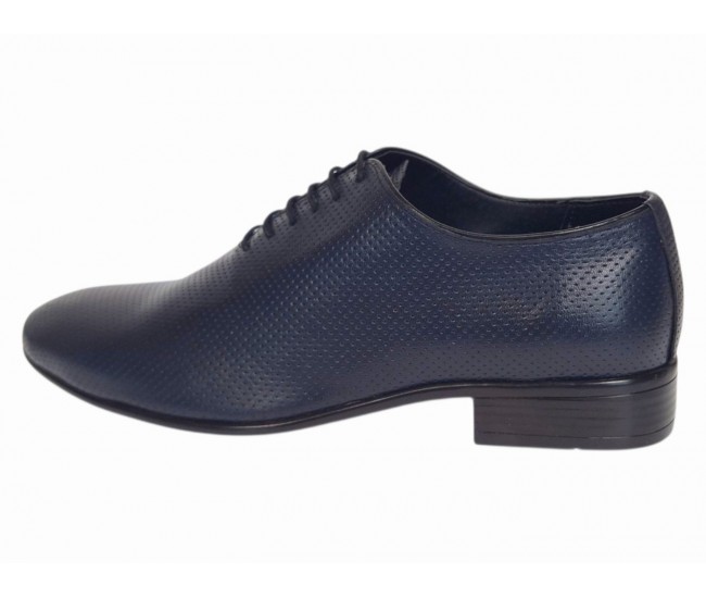 Marimea 39 Pantofi barbati eleganti bleumarin din piele naturala NIK5BLPF