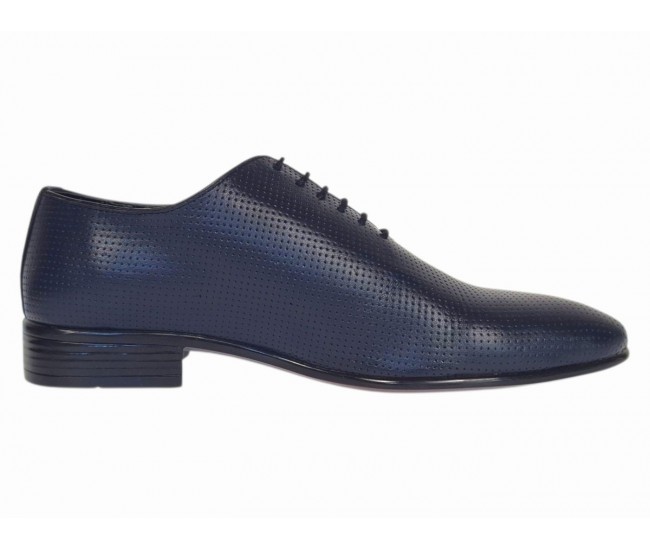 Marimea 39 Pantofi barbati eleganti bleumarin din piele naturala NIK5BLPF