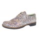 Marimea 35 Pantofi dama casual din piele naturala Mozaic Colorat P102BEJ2