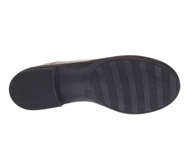 Marimea 35 Pantofi dama casual din piele naturala Mozaic Colorat P102BEJ2