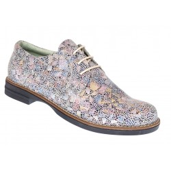Marimea 35 Pantofi dama casual din piele naturala Mozaic Colorat P102BEJ2