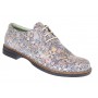 Marimea 35 Pantofi dama casual din piele naturala Mozaic Colorat P102BEJ2