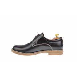 Marimea 35 Pantofi dama casual din piele naturala maro box - P102MBOX