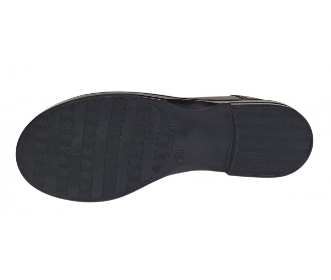 Pantofi dama casual din piele naturala culoare Negru P102N1N