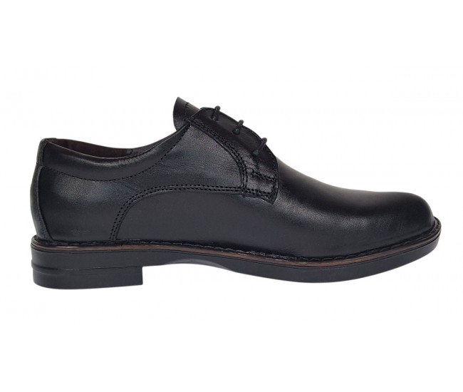 Pantofi dama casual din piele naturala culoare Negru P102N1N