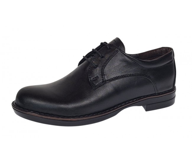Pantofi dama casual din piele naturala culoare Negru P102N1N