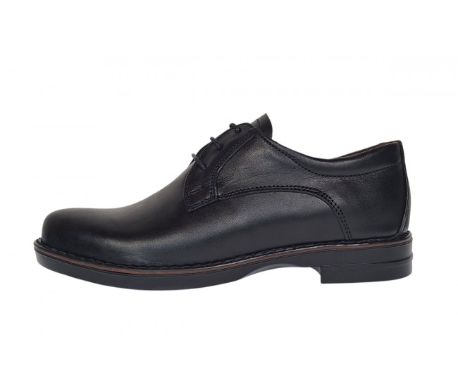 Pantofi dama casual din piele naturala culoare Negru P102N1N
