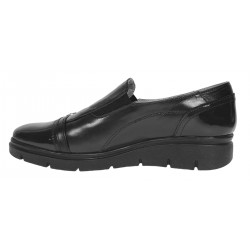 Pantofi dama casual din piele naturala Negru - P103NLAC
