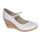 Pantofi dama casual din piele naturala Alb Box - P104ABOX