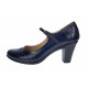 Marimea 35 Pantofi dama eleganti din piele naturala bleumarin, box - P104BLM5