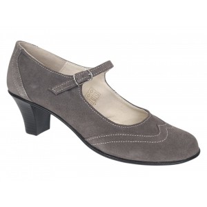 Marimea 37 Pantofi dama eleganti din piele naturala intoarsa Gri P104GRI5VEL