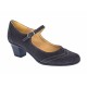 Pantofi dama eleganti din piele naturala intoarsa, gri, toc de  5cm, foarte comozi P104GRIVEL