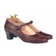 Pantofi dama eleganti din piele naturala grena - P104GRN