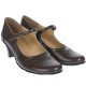 Pantofi dama eleganti din piele naturala cu toc mic de 5cm,  foarte comozi  - P104MARO