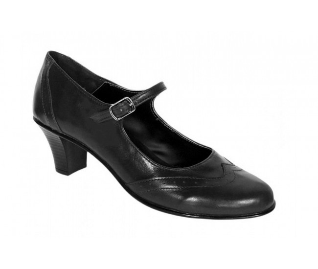 Pantofi dama piele naturala – eleganti, comozi, toc mediu stabil – model premium P104N5BOX