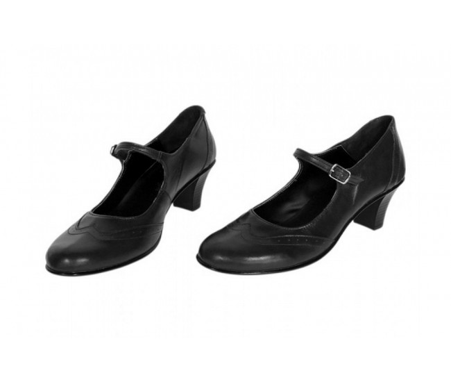 Pantofi dama piele naturala – eleganti, comozi, toc mediu stabil – model premium P104N5BOX