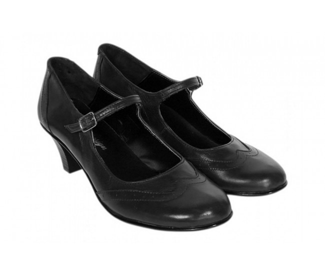 Pantofi dama piele naturala – eleganti, comozi, toc mediu stabil – model premium P104N5BOX