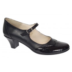 Pantofi dama eleganti din piele naturala cu toc 5cm sau 7cm - P104NLCRT5