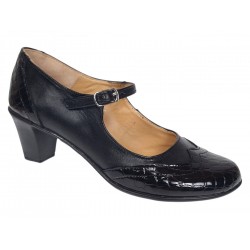 Marimea 35, 39 Pantofi dama eleganti din piele naturala cu toc 6 cm - P104NLCRT6