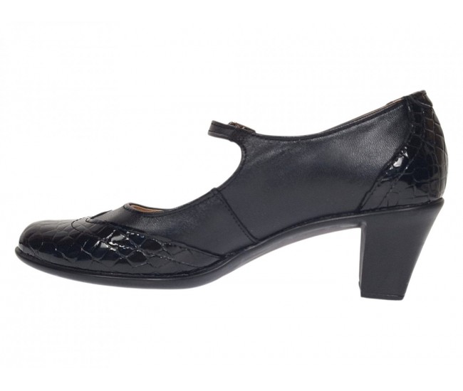Marimea 35, 39 Pantofi dama eleganti din piele naturala cu toc 6 cm - P104NLCRT6