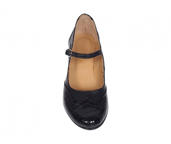 Marimea 35, 39 Pantofi dama eleganti din piele naturala cu toc 6 cm - P104NLCRT6