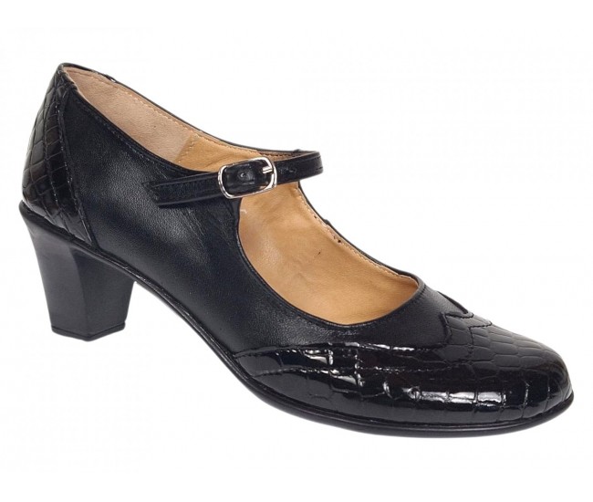 Marimea 35, 39 Pantofi dama eleganti din piele naturala cu toc 6 cm - P104NLCRT6