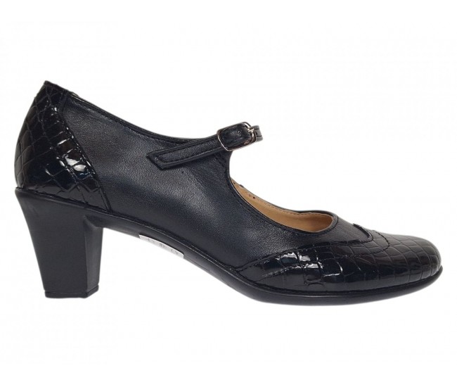Marimea 35, 39 Pantofi dama eleganti din piele naturala cu toc 6 cm - P104NLCRT6