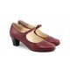 Oferta marimea 40 - Pantofi dama, visinii, eleganti, din piele naturala - LP104VIS