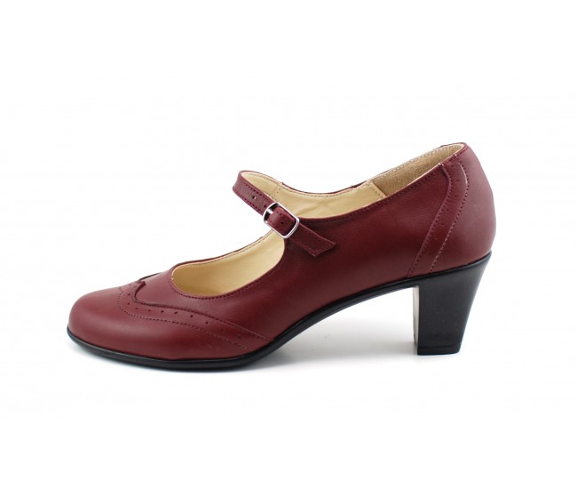 Oferta marimea 40 - Pantofi dama, visinii, eleganti, din piele naturala - LP104VIS