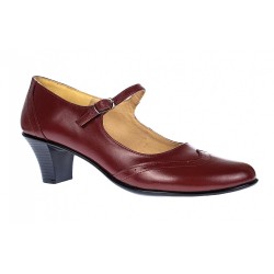 Pantofi dama eleganti din piele naturala cu toc de 5cm - P104VIST5