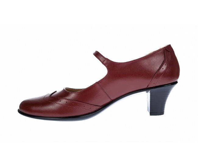 Pantofi dama eleganti din piele naturala cu toc de 5cm - P104VIST5