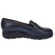 Pantofi dama casual din piele naturala, bleumarin inchis - P105BLBOX