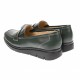 Pantofi dama, casual, din piele naturala, verde, foarte comozi - P105VBOX