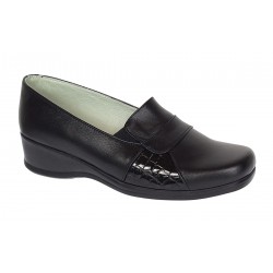 Pantofi dama casual din piele naturala - Model Negru P10NBOXLCR