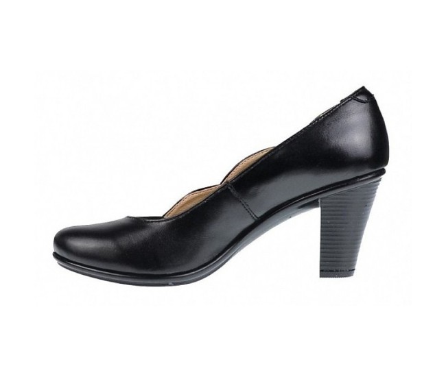 Marimea 37 Pantofi dama din piele naturala, negri eleganti P134233NLAC