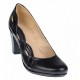Marimea 37 Pantofi dama din piele naturala, negri eleganti P134233NLAC