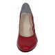 Pantofi dama din piele naturala cu toc de 7cm Katty Rosu P134233RL
