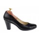 Marimea 38 Pantofi dama eleganti din piele naturala cu varf lacuit, croco, toc 7cm P13423LACN