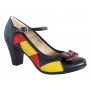 Marimea 36 Pantofi dama din piele naturala, toc de 7cm - P13423NRG