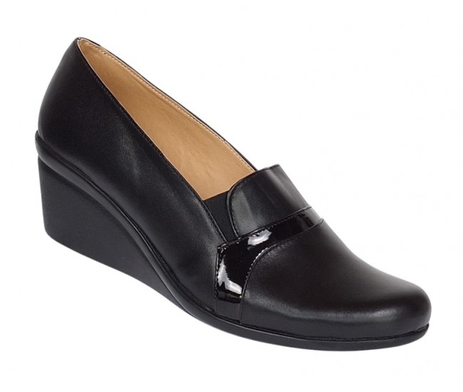 Pantofi dama piele naturala cu platforme P14NBOX