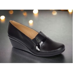 Pantofi dama piele naturala cu platforme P14NBOX