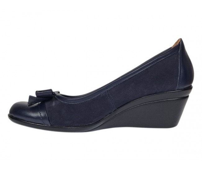 Pantofi dama casual din piele naturala intoarsa velur P1761BLM