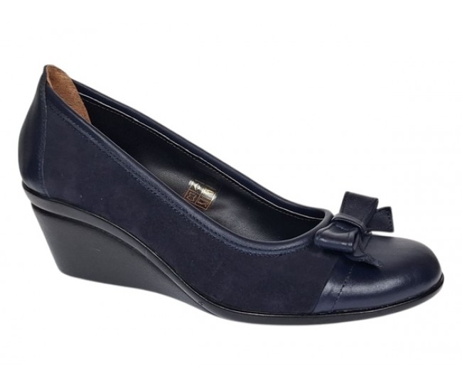 Pantofi dama casual din piele naturala intoarsa velur P1761BLM